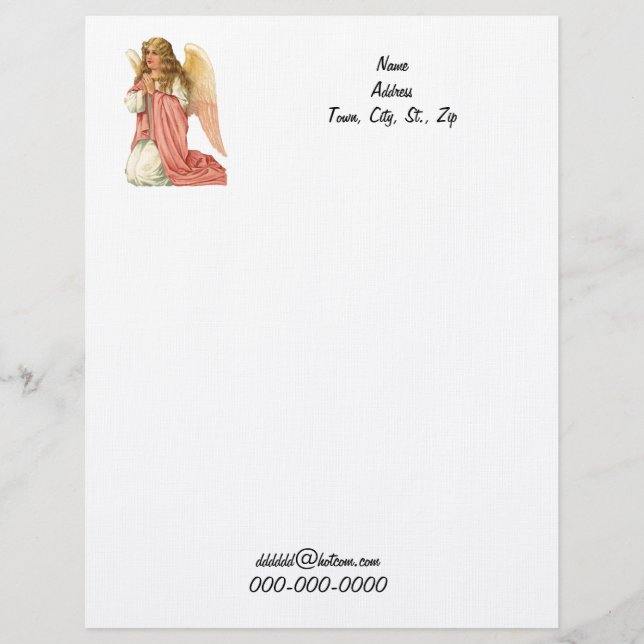 En-tête de lettre d'ange (Devant)