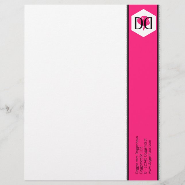 En-tête de lettre DD (Devant)