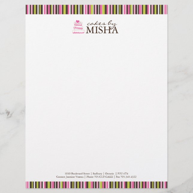 En-tête de lettre de boulangerie (Devant)