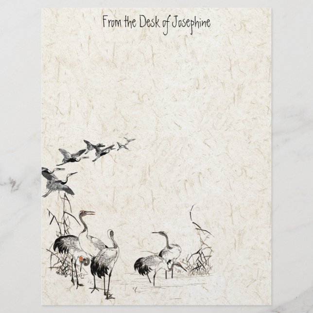 En-tête de lettre de la faune des terres humides d (Devant)
