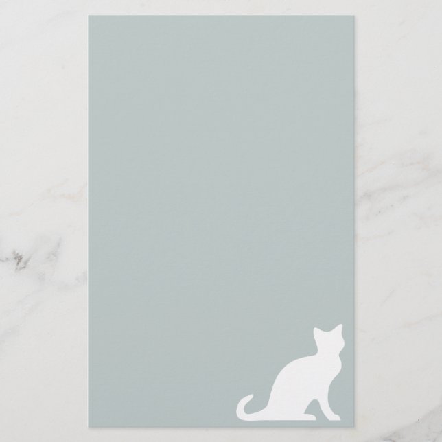 En-tête de lettre de papier de papeterie de chat (Devant)