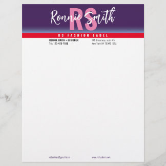 En-tête de lettre de signature