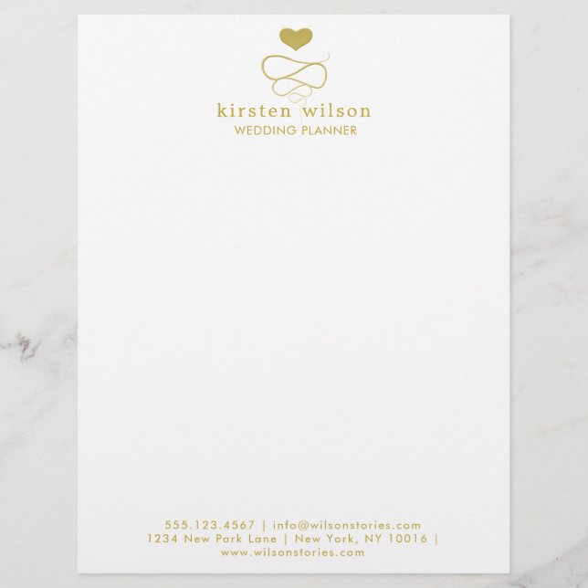 En-tête de lettre de wedding planner de l'ornement (Devant)