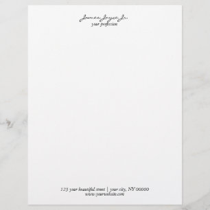 En-tête De Lettre Design minimaliste moderne écrit à la main