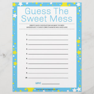 En-tête De Lettre Devinez La Douce Mess [Starry Night Blue]