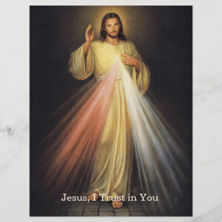 En-tête De Lettre Divine Mercy of Jesus Chaplet Prayer Religious