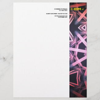 En-tête de lettre DJ EDM