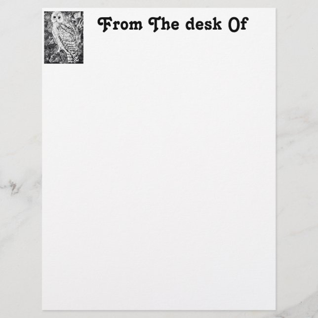 En-tête De Lettre Du bureau de (Devant)