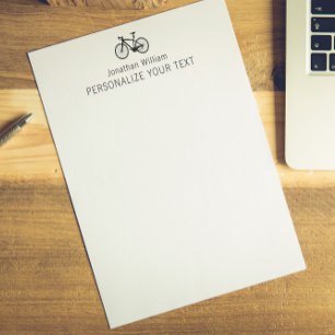 En-tête De Lettre Élégant Bicycle simple Rétro Papeterie personnelle