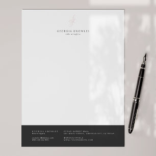 En-tête De Lettre Élégant minimaliste professionnel