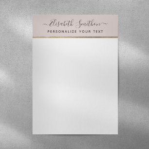 En-tête De Lettre Élégant Papier à lettres personnel simple et minim