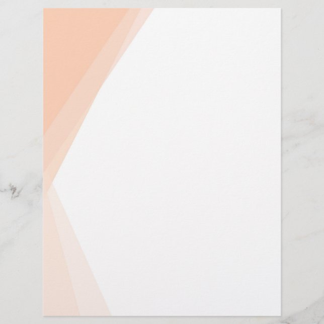 En-tête De Lettre Élégant personnalisé Apricot moderne blanc couleur (Devant)
