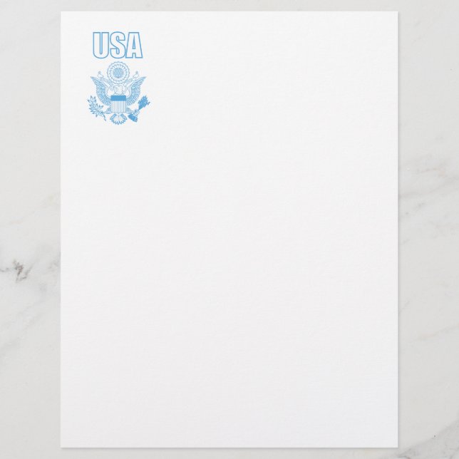 En-tête De Lettre emblème national des États-Unis (Devant)