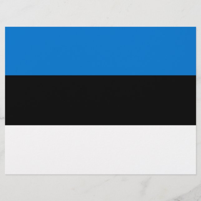 En-tête De Lettre En-tête avec Drapeau de l'Estonie (Devant)