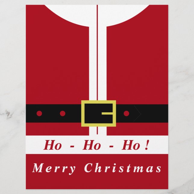 En-tête De Lettre En-tête Noël du Père Noël (Dos)