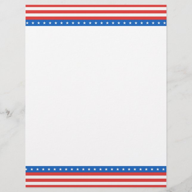 En-tête De Lettre En-tête Patriotique (Devant)