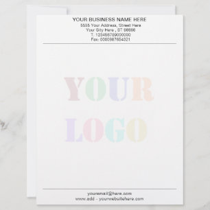 En-tête De Lettre Exemple d'en-tête de lettre avec votre logo et cod