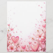 Floral arrière - plan pour une lettre papier, pour