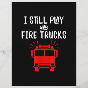 En-tête De Lettre Funny Firefighter Je Joue Toujours Avec Des Cami