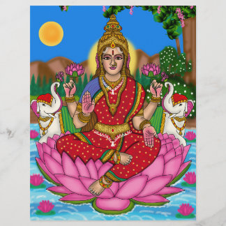 En-tête De Lettre Goddess Lakshmi Stationery