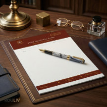 Gold Navy Executive Letterhead | Luxury Business 