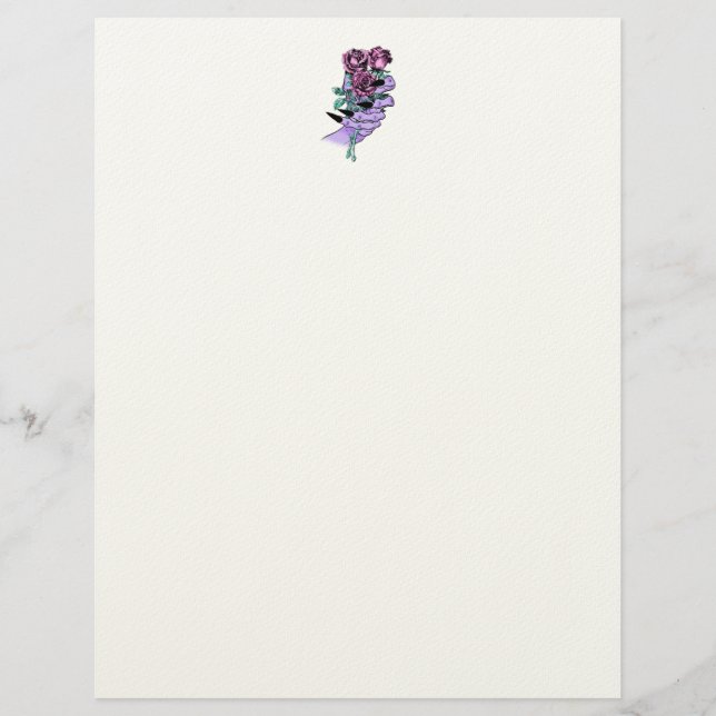 En-tête de lettre gothique Bouquet (Devant)