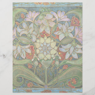 En-tête De Lettre Harmonie en fleurs
