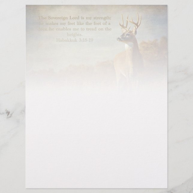 En-tête De Lettre Inspiration Habakkuk 3:18 (Devant)