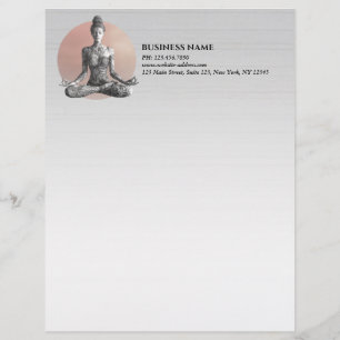 En-tête De Lettre Instructeur de méditation Yoga Reiki Master Lotus 