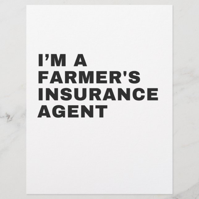 EN-TÊTE DE LETTRE JE SUIS UN AGENT D'ASSURANCE AGRICOLE (Devant)