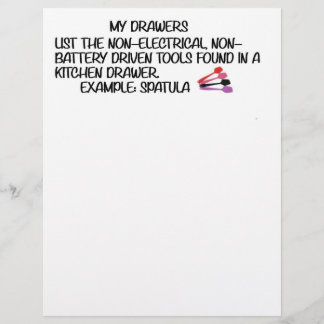 EN-TÊTE DE LETTRE JEUX DES TIROIRS DE MA CUISINE