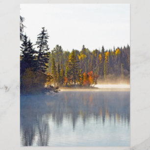 En-tête De Lettre Lac d'automne bruyant