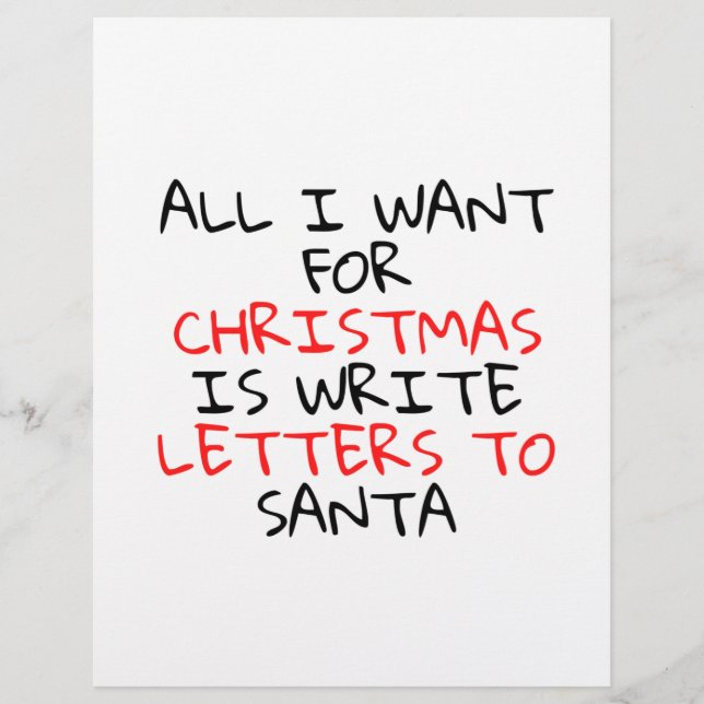 EN-TÊTE DE LETTRE LETTRE DE NOËL POUR PÈRE NOËL (Devant)