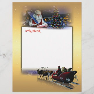 En-tête De Lettre Lettre de Père Noël