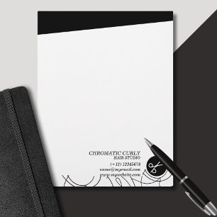En-tête De Lettre Ligne Simple Simple Noir Et Blanc Minimaliste