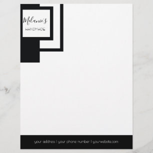 En-tête De Lettre Logo Professionnel - Architecture Monochrome