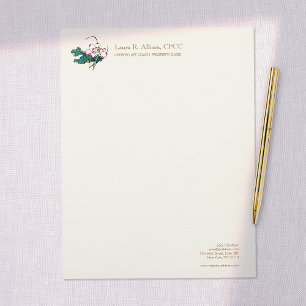 En-tête De Lettre Lotus Flower Conseiller en santé holistique