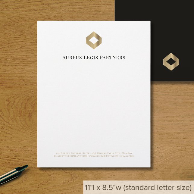 En-tête De Lettre Luxe minimaliste moderne (Créateur téléchargé)