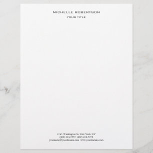En-tête De Lettre Minimaliste moderne de création professionnelle