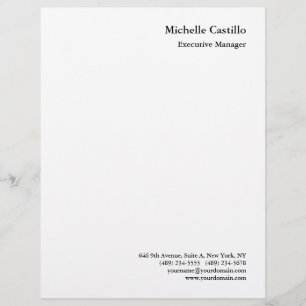En-tête De Lettre Minimaliste professionnel moderne