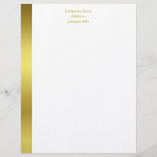 En-tête De Lettre Modern Elegant Gold Foil Company