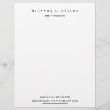 Moderne Monogramme Personnel Professionnel Le