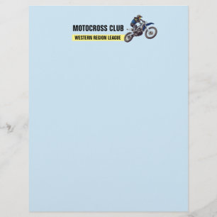 En-tête De Lettre Motocross