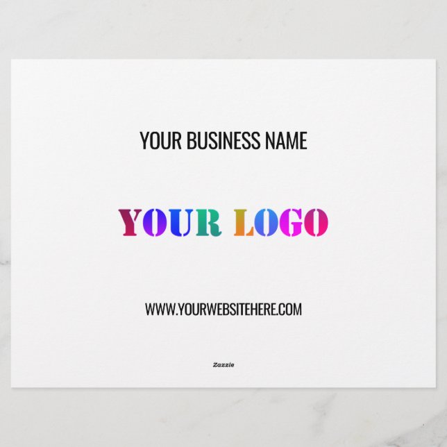 En-tête De Lettre Nom de logo personnalisé Site Web Promotionnel Per (Dos)