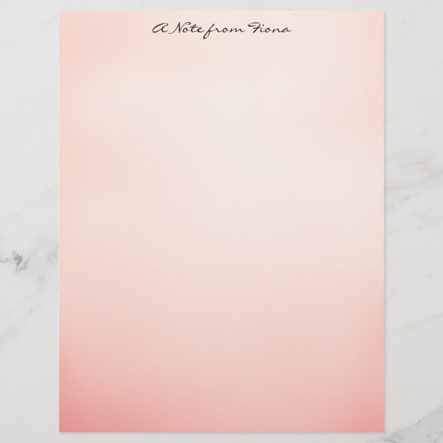 En-tête De Lettre Ombre rose (Devant)