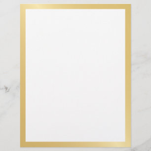 En-tête De Lettre Or et blanc