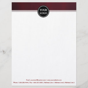 En-tête De Lettre Papeterie moderne noire et or avec monogramme pers