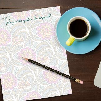En-tête De Lettre Papier de scrapbooking Fond artistique floral