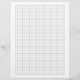En-tête De Lettre Papier Graphique 1/4 Pouce (4 Carrés Par Pouce) - 