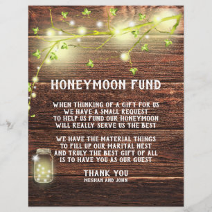 En-tête De Lettre Pays Rustic Mason String Lights Honeymoon Fund